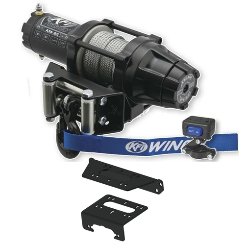 KFI 2500lbs ATV Assault Winch & Mount 102170 Kit 2025-26 Polaris Ranger XP 1000 - Afbeelding 1 van 6