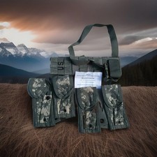 US-MILIT&Auml;R MOLLE II PISTOLENMANN TASCHENSET, ACU CAMO NEU IN DER TASCHE