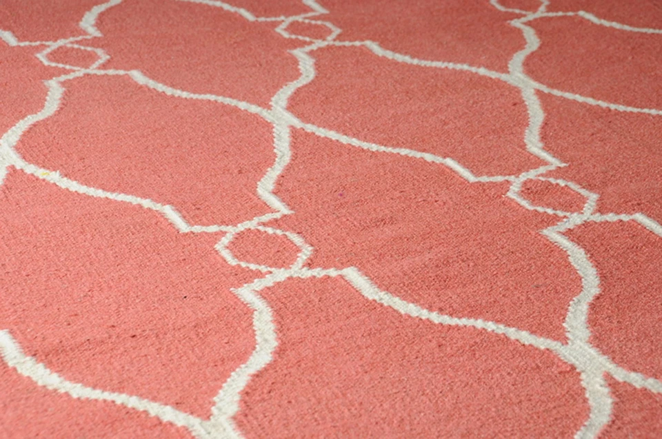 2x8 Carpet Pinks All-Over Hand Knotted Shapes Runner FAL-1002 - Aprx 2'6"x8' - Image 3 of 4