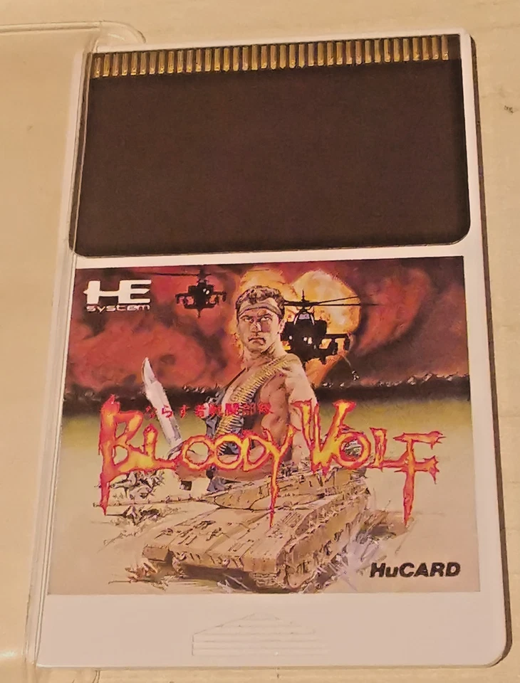 Bloody Wolf - NEC PC Engine HuCard - CiB - komplett - jap/jp - NTSC/J - Bild 3 von 4