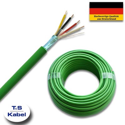 Busleitung EIB/KNX J-Y(St)Yh 2x2x0,8 Buskabel Installationsleitung Grün Kupfer