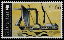 GIBRALTAR 1755 - Europa Ships "Lady Mary Wood, 1842" (pc36078)