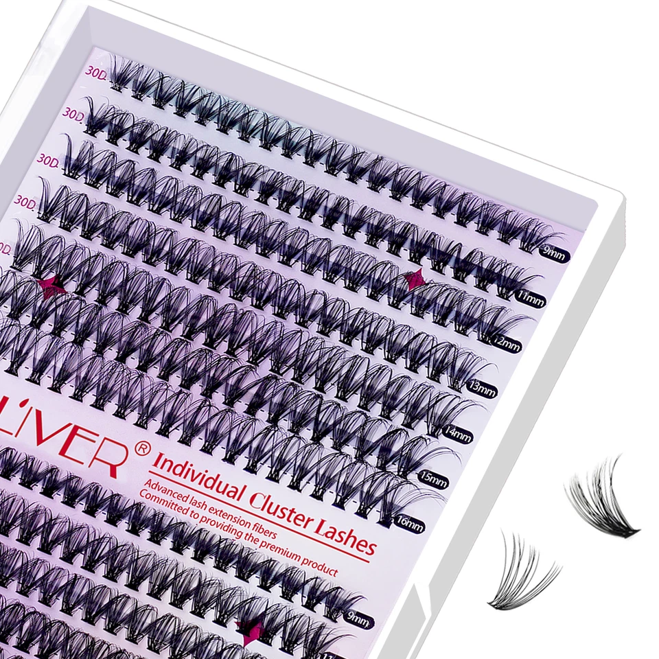 Natural Lash Clusters Kit Wispy Eyelash Clusters DIY Lash Extension Kit Fairy C - Image 2 of 4