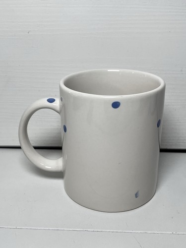 Short Subjects Polka Dot Surprise White Coffee Mug Purple Dog in the Bottom - Picture 2 of 9