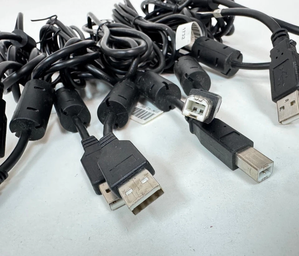 Heavy Duty USB-A to USB-B 2.0 Cable for Printer / External HDD, 10ft, Pack of 5 - Image 4 of 4