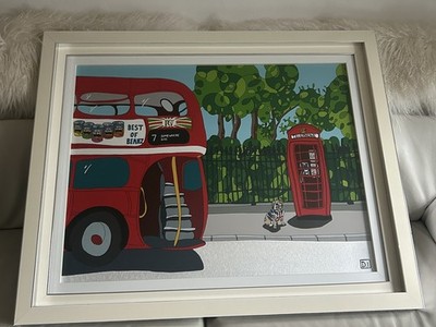 Dylan Izaak Original Kunstwerk '' Somewhere Nice - London '' Acryl auf Aluminium