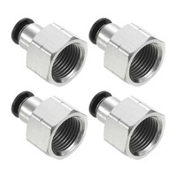 Schnellverschluss-Fittings, 4 Stk 1/4 Zoll AußEndurchmesser-Rohr Zu 3/8 Zoll Npt
