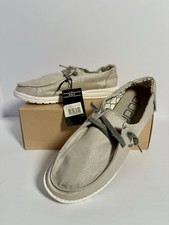 Hey Dude Wendy Sparkle Linen Shoes Women Sz 9 EU 40 Slip On Casual Comfort NWT