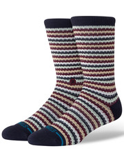 NWT Stance Chiclets Waffle Knit Casual Crew Socks L (9-13) Navy