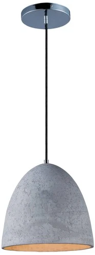 Maxim Crete 12" Wide LED Large Concrete Dome Modern Mini Pendant - Picture 2 of 5