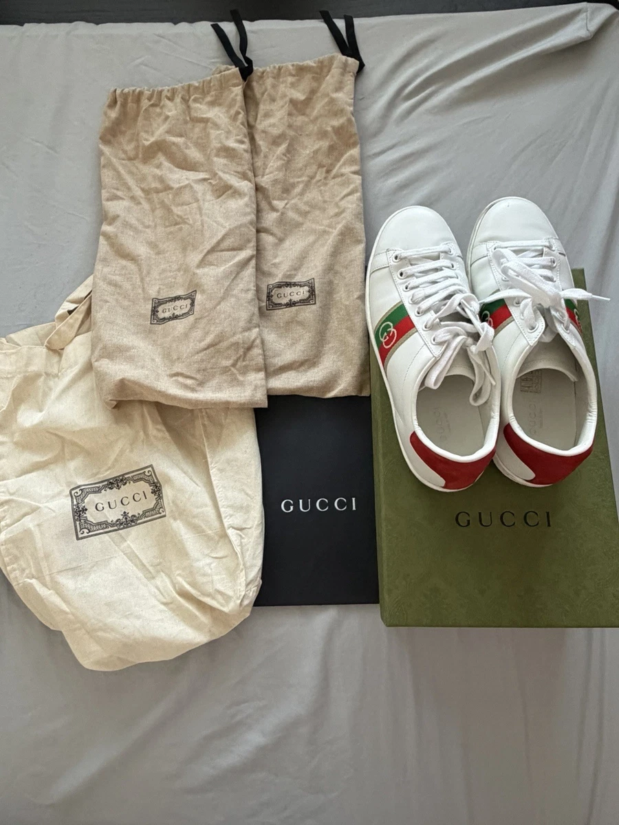Gucci Ace Interlocking G - White W for sale | eBay