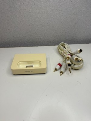 Denon ASD-11R ASD-1R Docking Station for Apple iPod. W/ Audio Cables NO PWR CABL