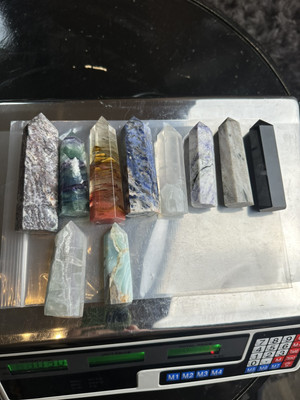 10 X  Mixed Crystal Towers Tower Points Bundle 1kg Job Lot Wholesale Sale N15