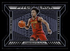 2020-21 Panini Obsidian #9 Collin Sexton Pitch Black Electric Etch Purple #/75