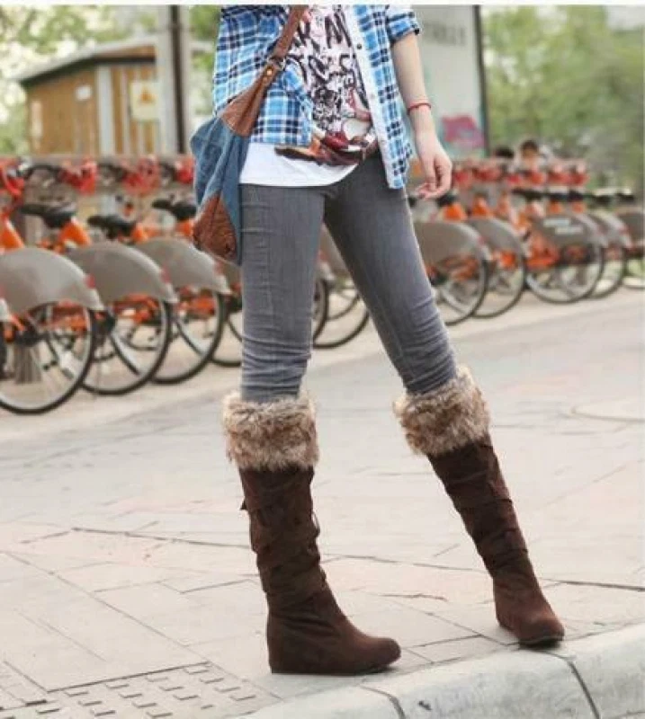 High knee deals winter boots