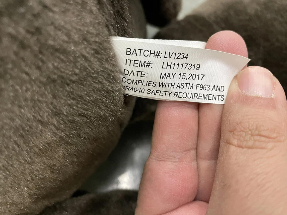 RARO Circo Circo Feliz Mono Marrón con Etiqueta Bufanda Peluche Jumbo Grande Las Vegas Foto 4 de 4