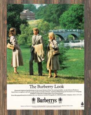 Burberry - Burberrys of London - Reklame Werbeanzeige Original-Werbung 1981 (6)