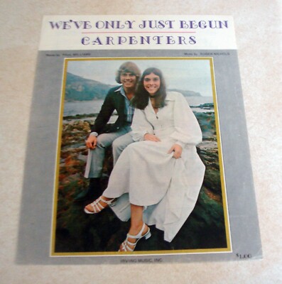 1970 The Carpenters We've Only Just Begun 4 Page Sheet Music | eBay