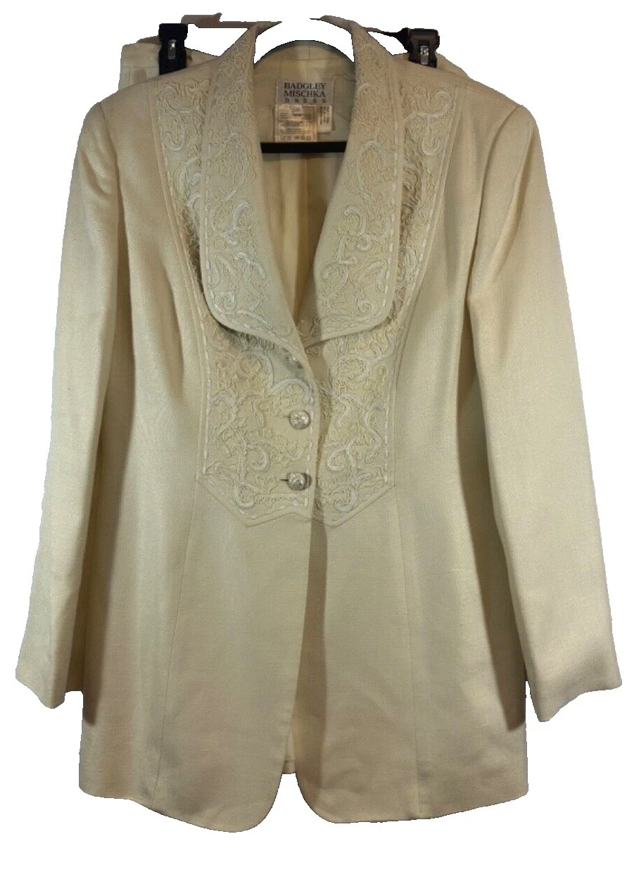 Trajes y trajes separados de acetato Badgley Mischka para mujer