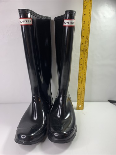 Adjustable Gloss Rain Boots, Size 