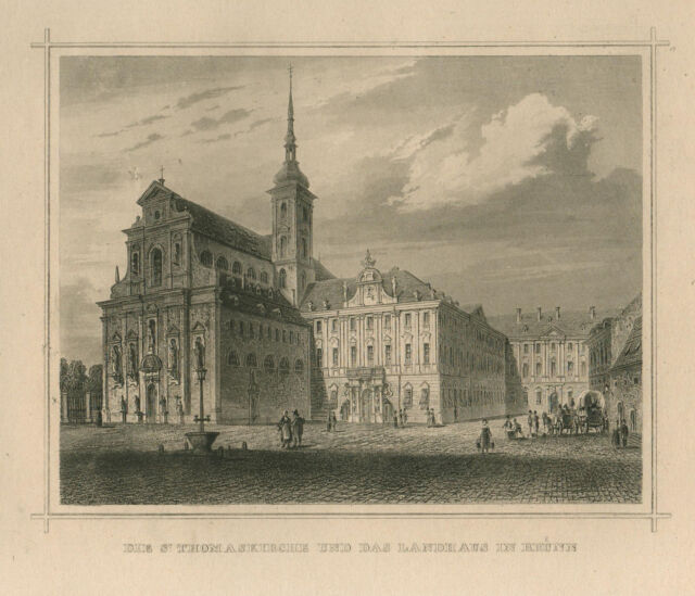 Czech Republic Brünn Brno Original Steel Engraving 1860 Czech Republic Brünn Brno Original Steel Engraving 1860