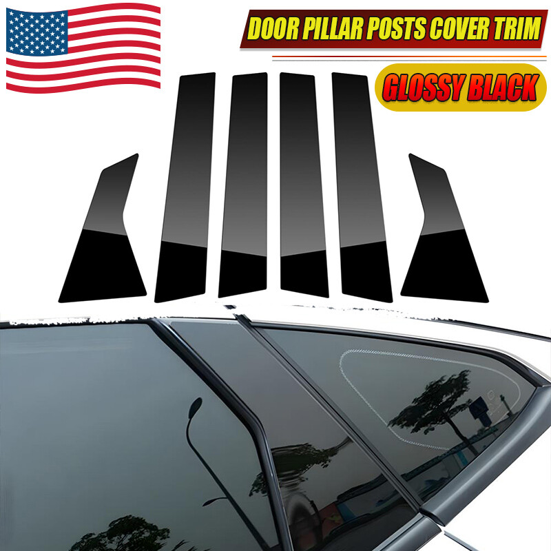 For 2016-2021 Honda Civic Sedan Glossy Black Pillar Post Door Trim Accessories