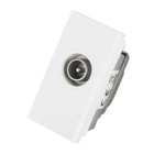 MK K5850WHI SINGLE CO-AXIAL MK Logic Plus Male Non Isolated Coax Euro Module Whi