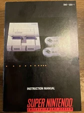 Authentic Super Nintendo Console SNES System Instruction Booklet MANUAL ONLY 