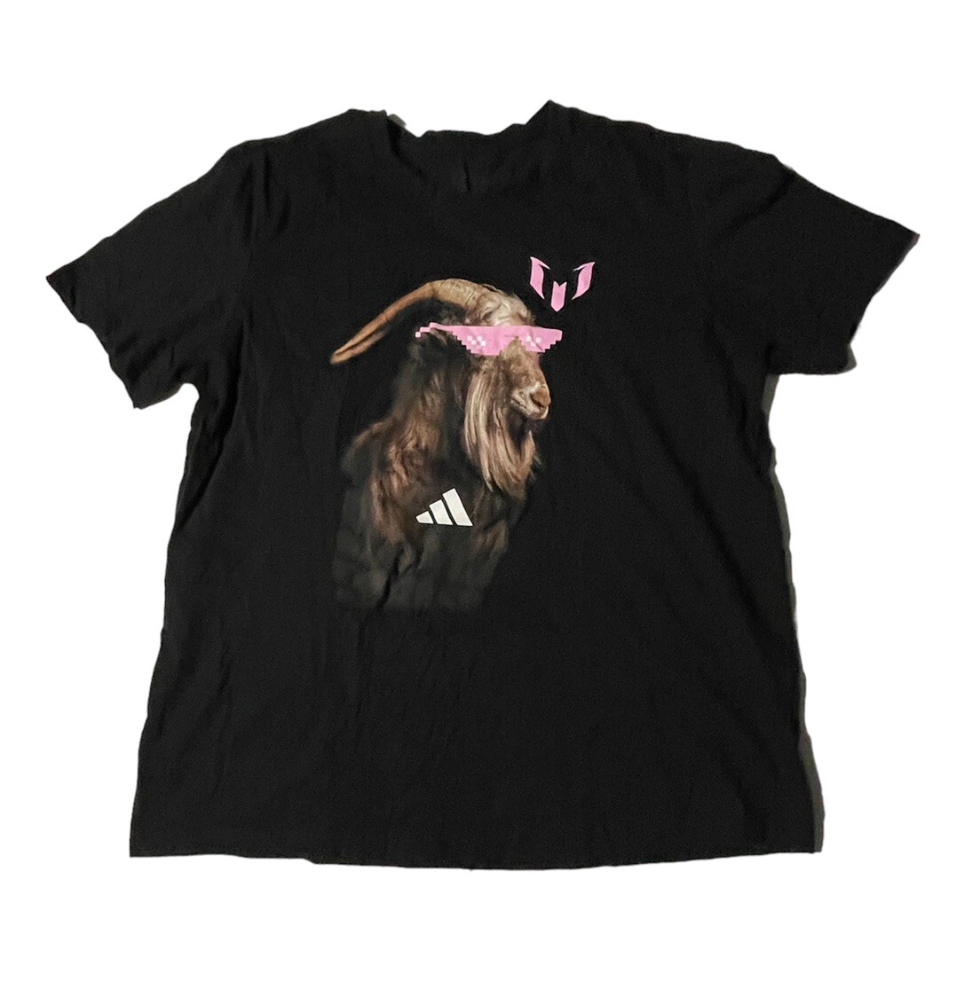 Adidas MLS Inter Miami Lionel Messi Sunny Goat T-Shirt Men’s XL Soccer Crew Neck