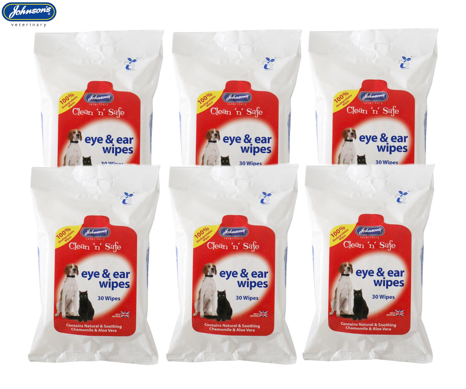 Johnson's Veterinary Clean N Safe Pet Eye & Ear Wipes - Image 12