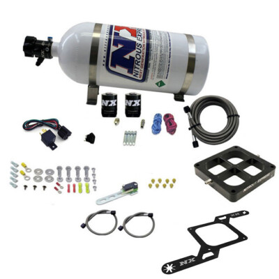 63570-10 Nitrous Express 4500 Single Entry Billet Crossbar Plate Kit 100-500HP