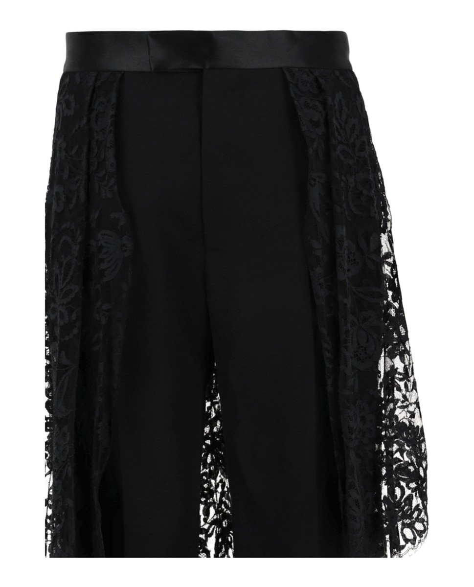 Alexander McQueen Mens Lace Drape Cigarette Trousers | eBay
