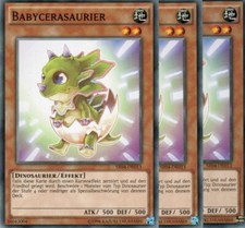 yugioh 3x Babycerasaurier SR04-DE013 COMMON DEUTSCH