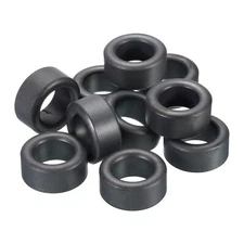 10Pcs 25x15x12mm Ferrite Toroid Core Transformer Inductor Coil Ring Black