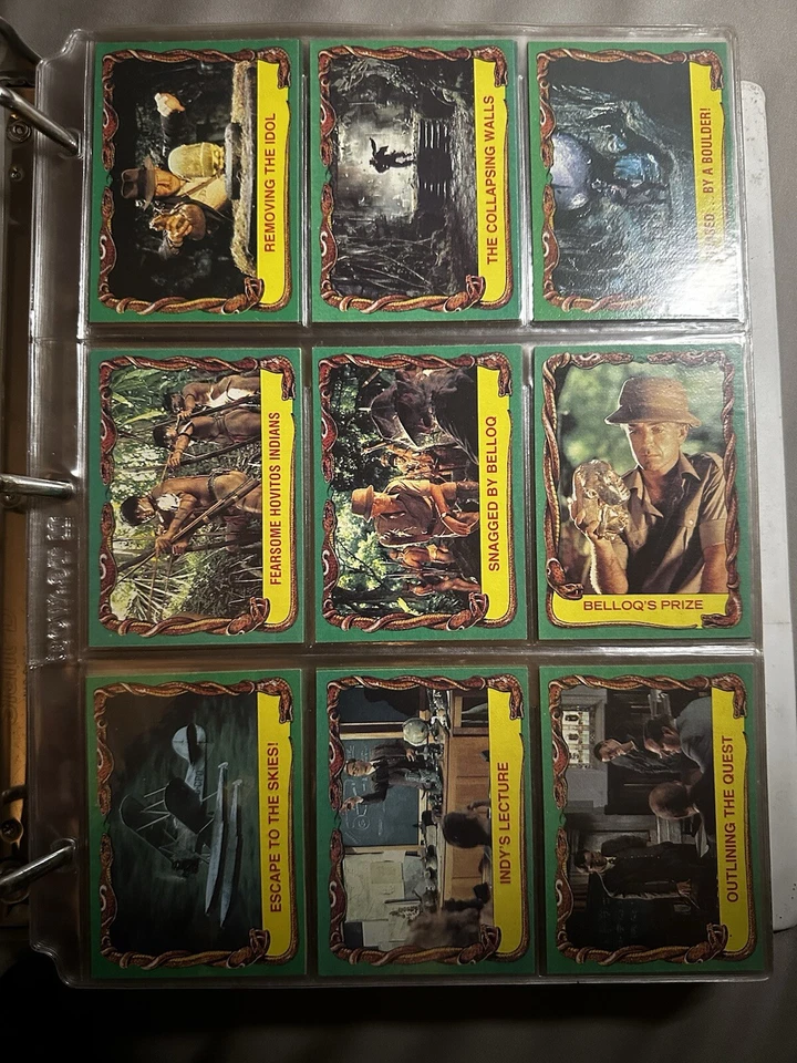 1981 INDIANA JONES RAIDERS OF THE LOST ARK COMPLETE CARD SET 1-88 - Image 2 of 4