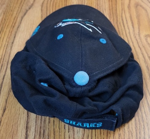 NHL San Jose Sharks Fan Favorite Strapback Black Adjustable Hat Cap - Picture 4 of 11