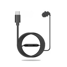 3.5mm Single Side Earbud Headsets With Mic Type C Connector Wired Earphones Soft