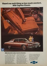 1975 Print Ad 1976 Chevrolet Caprice Classic 2-Door Luxury Cars