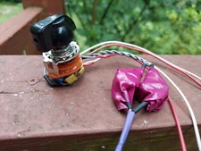 6 way Stereo Varitone & Knob For Gibson 335 Alpha Switch Choke x2 KellingSound