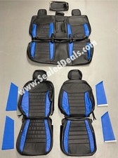 Katzkin Ford Ranger Xlt Crew Cab Factory Style Leather Seat Covers Blue Black