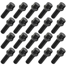 20x Radschrauben Radbolzen M14x1,5 45mm Kugel Carbonado SW17 Schwarze VAG VW