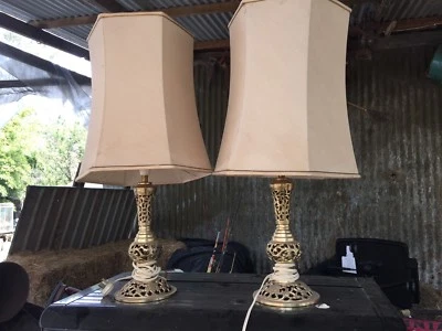 Vintage Brass Table Lamps Desk Gumtree Australia Vintage Brass Table Lamps