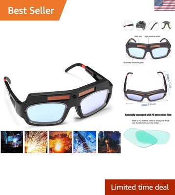 Lightweight Protective Welding Goggles - Solar Darkening & UV Resistant Shields