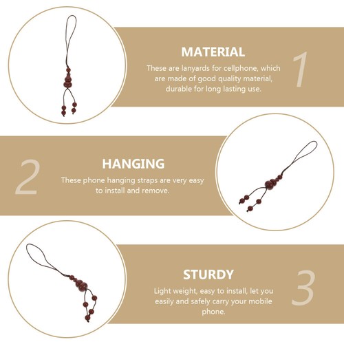2pcs Key Chain Pendant Phone Hanging Decor Phone Straps Phone Hanging Rope - 第 11/12 張圖片