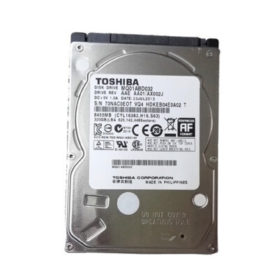 Toshiba MQ01ABD032 320GB 5400RPM SATA 2.5'' Laptop Internal Hard Disk Drive