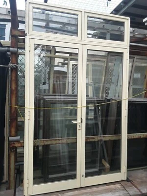 Aluminium French Style Doors With Transom 650 Each Only 1 Left