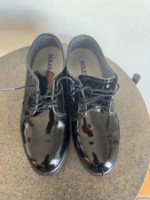 Bates Women's Black Dress Oxfords glossy 