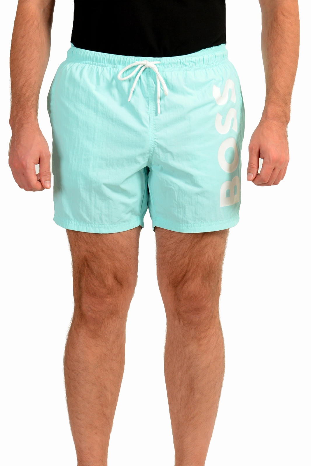 Мужские шорты для плавания Hugo Boss с принтом синего логотипа Octopus US XL IT 54 9990₽