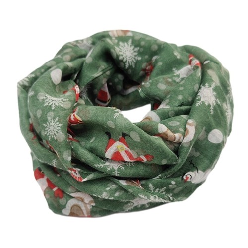 Print Voile Scarf for Christmas Parties Family Gatherings Neck Wear Shawl Wrap - Picture 14 of 16