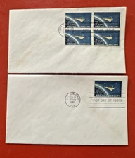 1962 CAPE CANAVERAL CANCEL Sc 1193 PROJECT MERCURY FDC~Single & Block Of 4